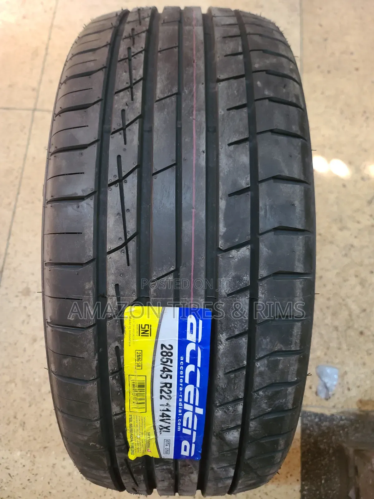 285/45 R22 Accelera Tyres 114v X/L Made in Indonesia
