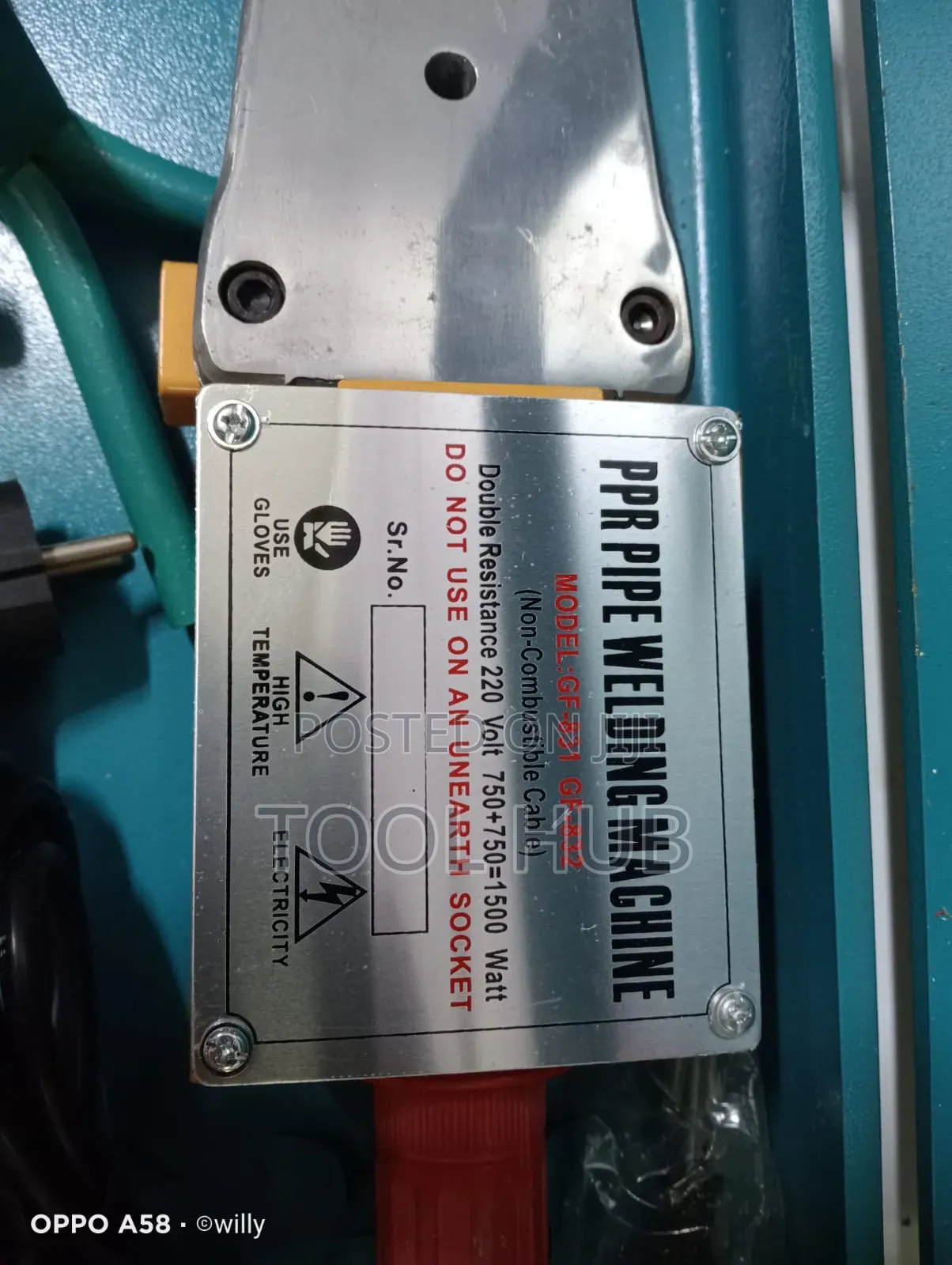 1500w Ppr Pipe Welding Machine Kit With Pipe Cutter & Dies