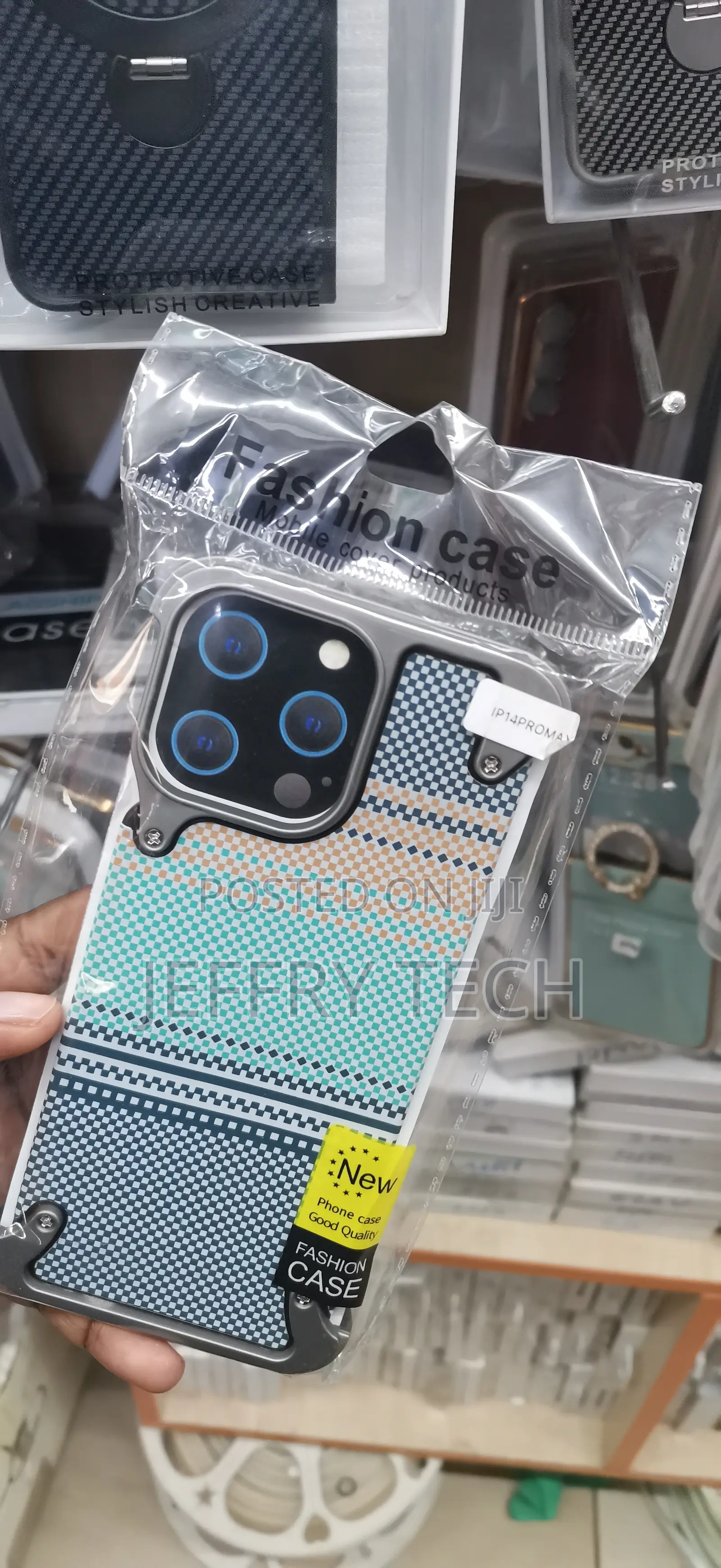 iPhone 14 Pro Max Fashion Case With a Checkerboard,