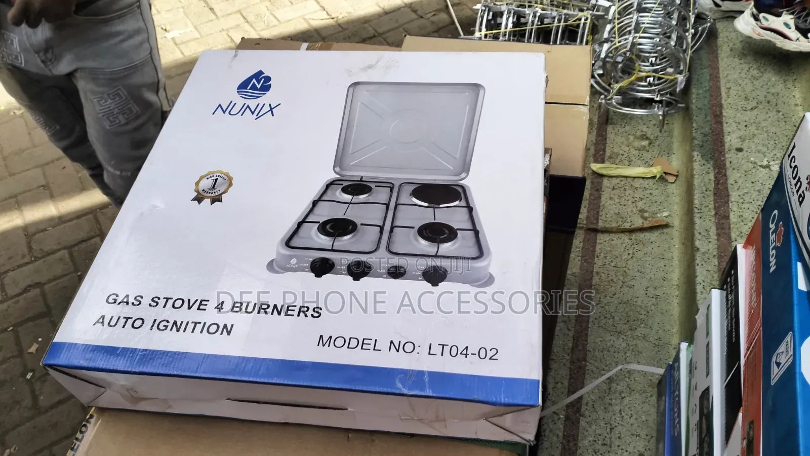 Nunix Lt04 02 Tabletop 3gas +1 Electric Burner Stove