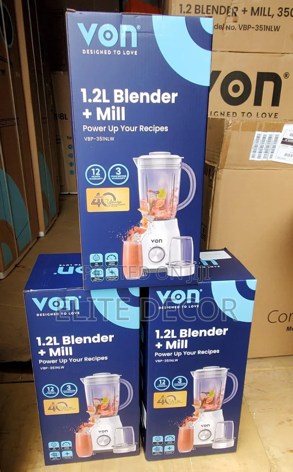 Von 2-in-1 Blender Grinder – Powerful Multi-Purpose Kitchen Blender