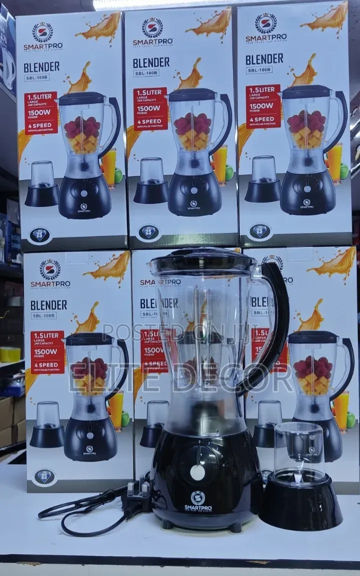 Smartpro 2 in 1 Blender 1500w Powerful Motor
*1.5l Capacity Jar