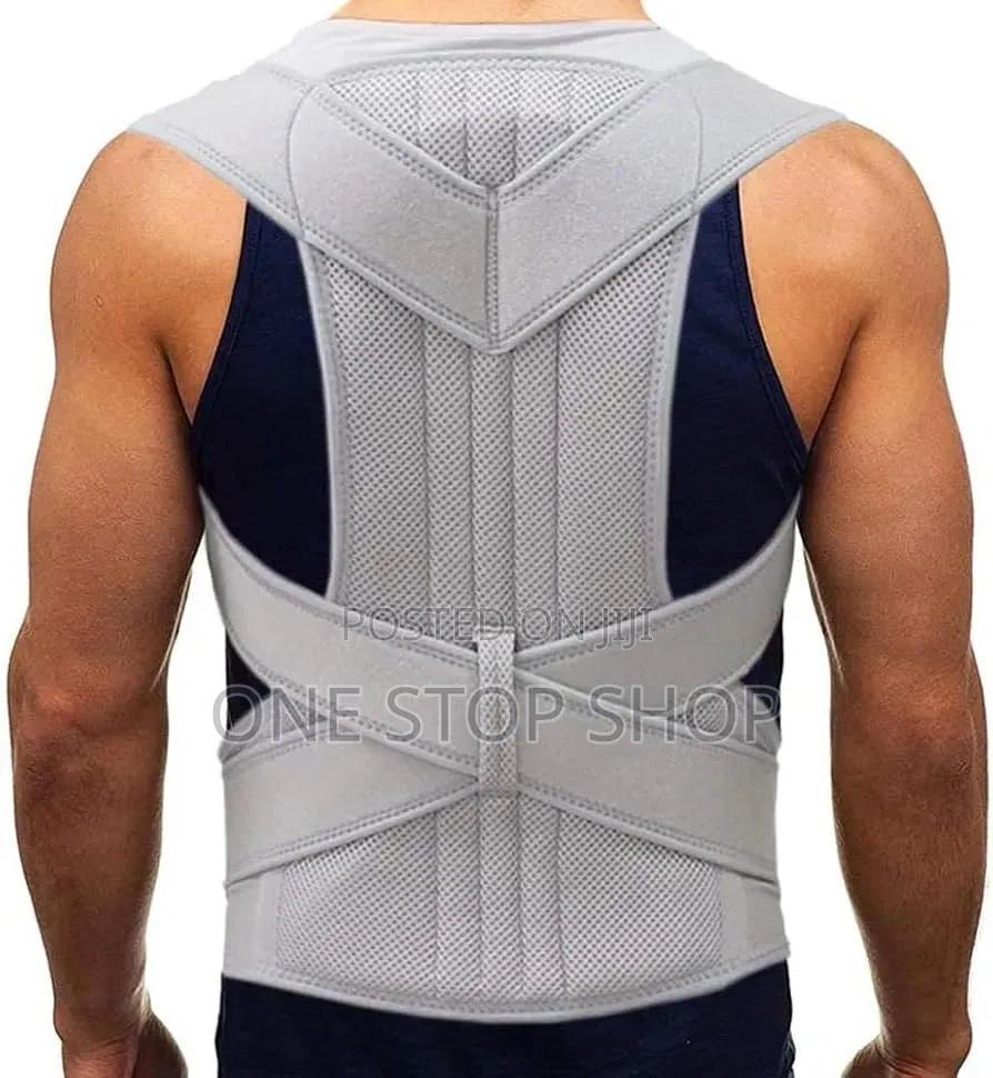 Posture Corrector With Adjustable Straps Mesh Panelupper Back Support