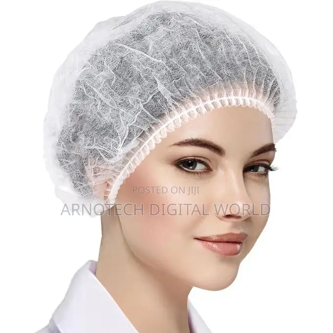 Disposable Non-Woven Hairnets,Protective Hair Head Covers