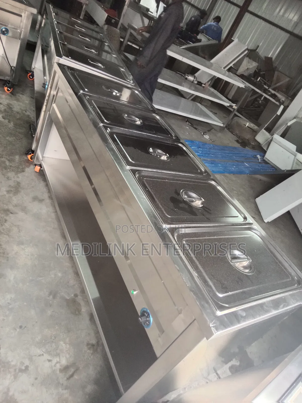 5-Insert Stainless Range Flatop Food Warmer