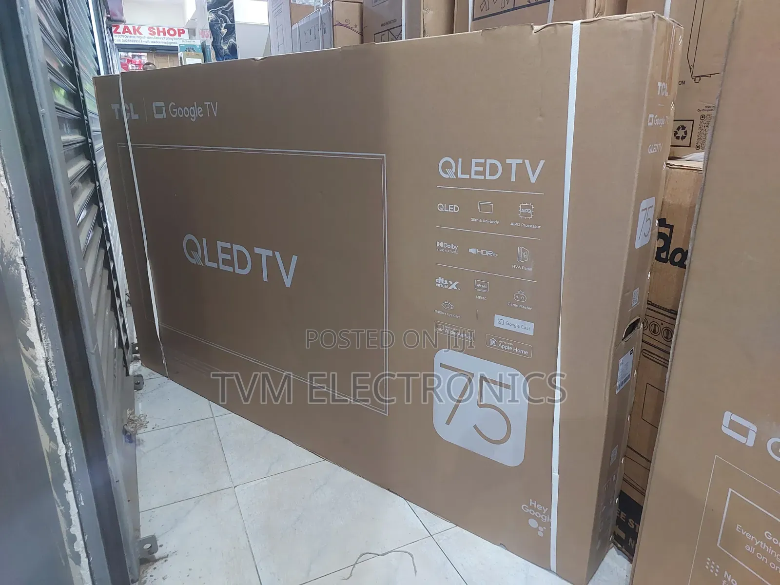 TCL 75′′ T6d Qled HDR Smart Google Tv – 75t6d (New 2026 Model)