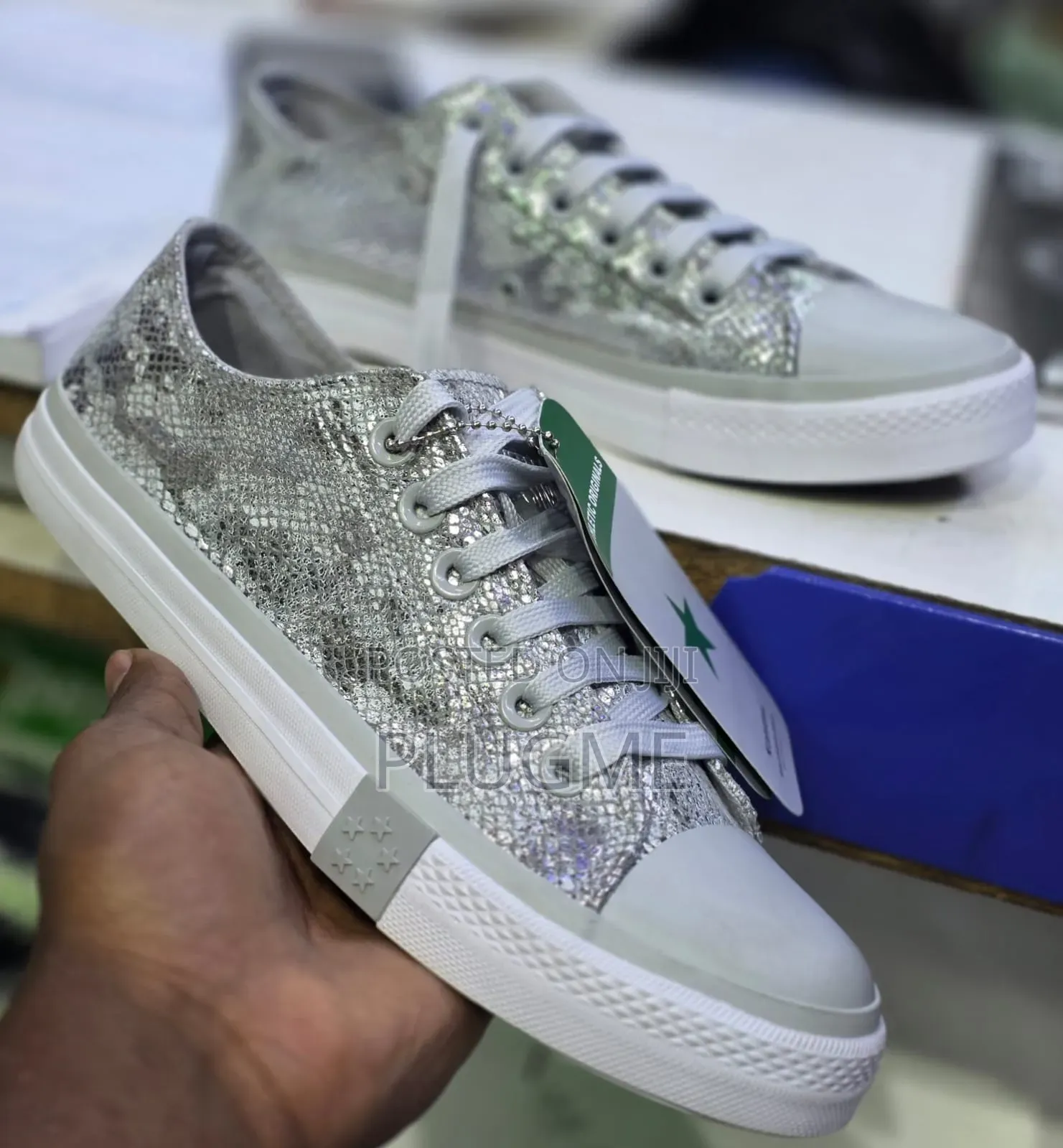 Glossy Trendy Leather Converse Size 36-42 Available