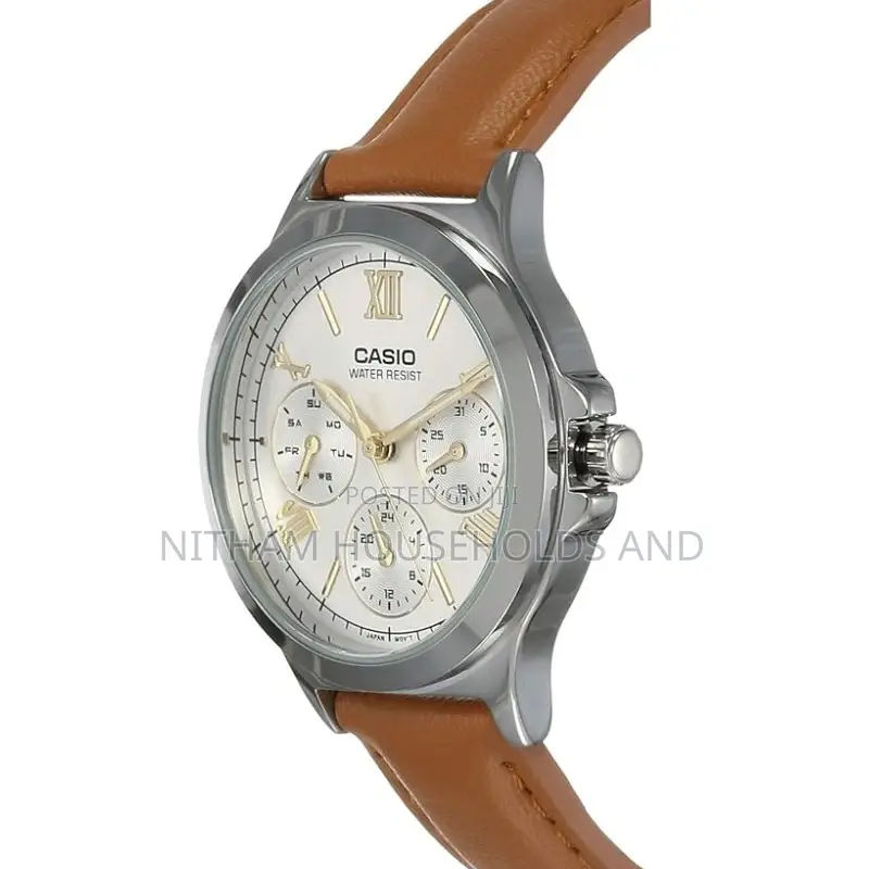 Casio LTP-V300l-7a2 Leather Strap Watch for Women