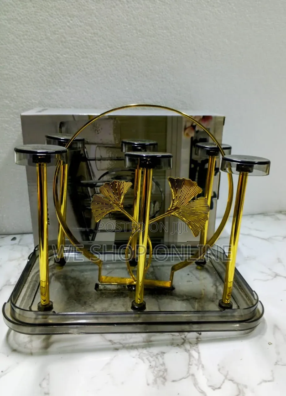 6 Space Gold Glass Holder