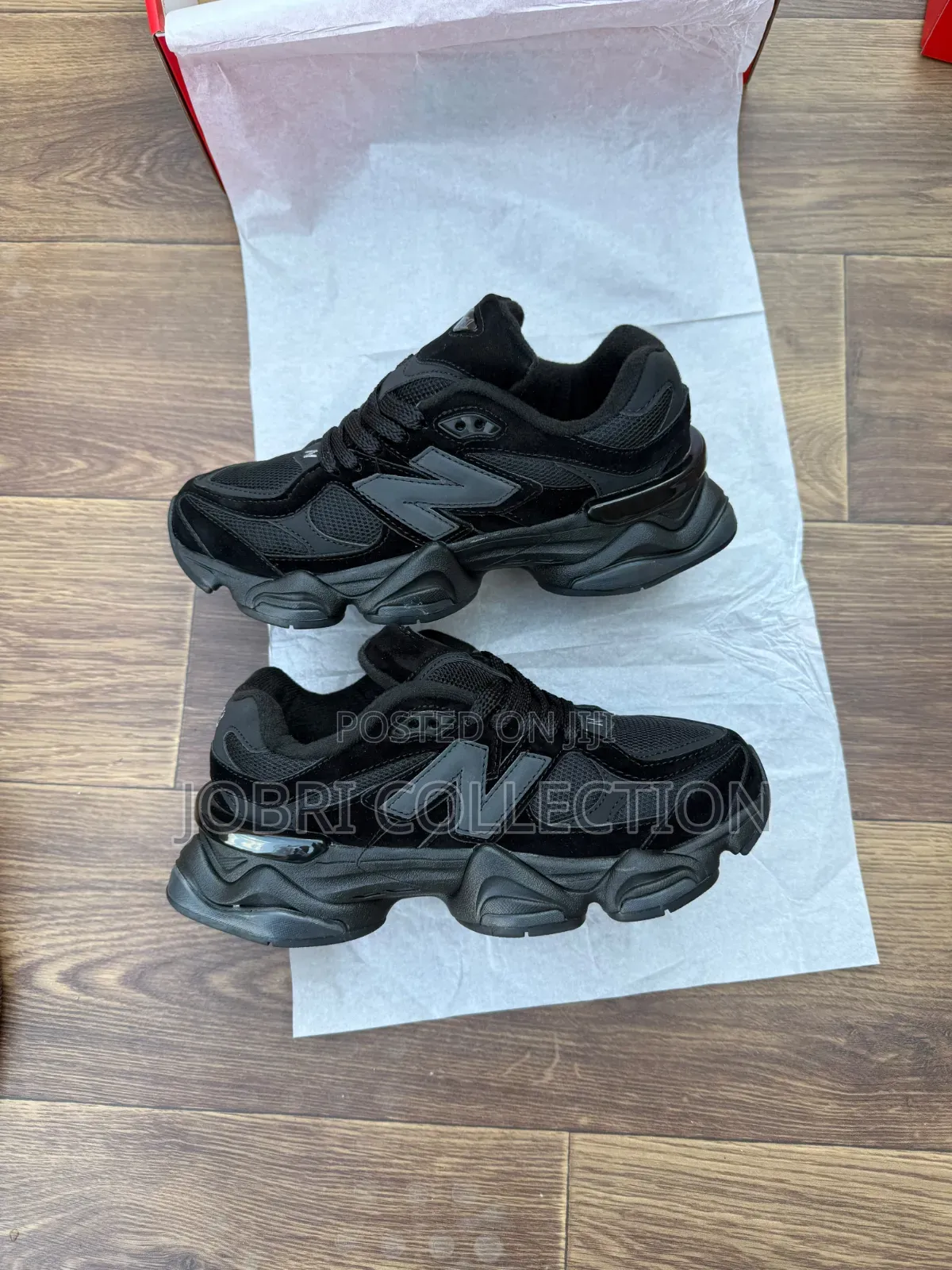 All Black New Balance 9060 Sneakers