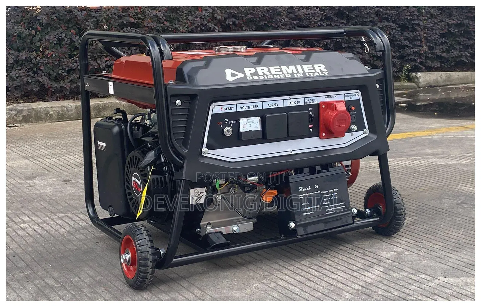 Pm6800et 5kva Petrol Generator With Key Start and Wheel