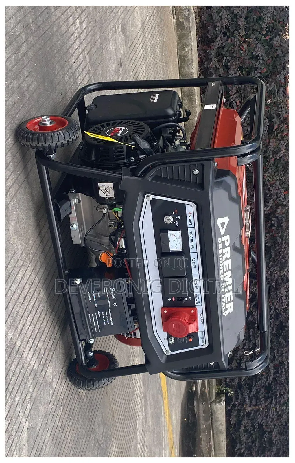 Pm6800et 5kva Petrol Generator With Key Start and Wheel