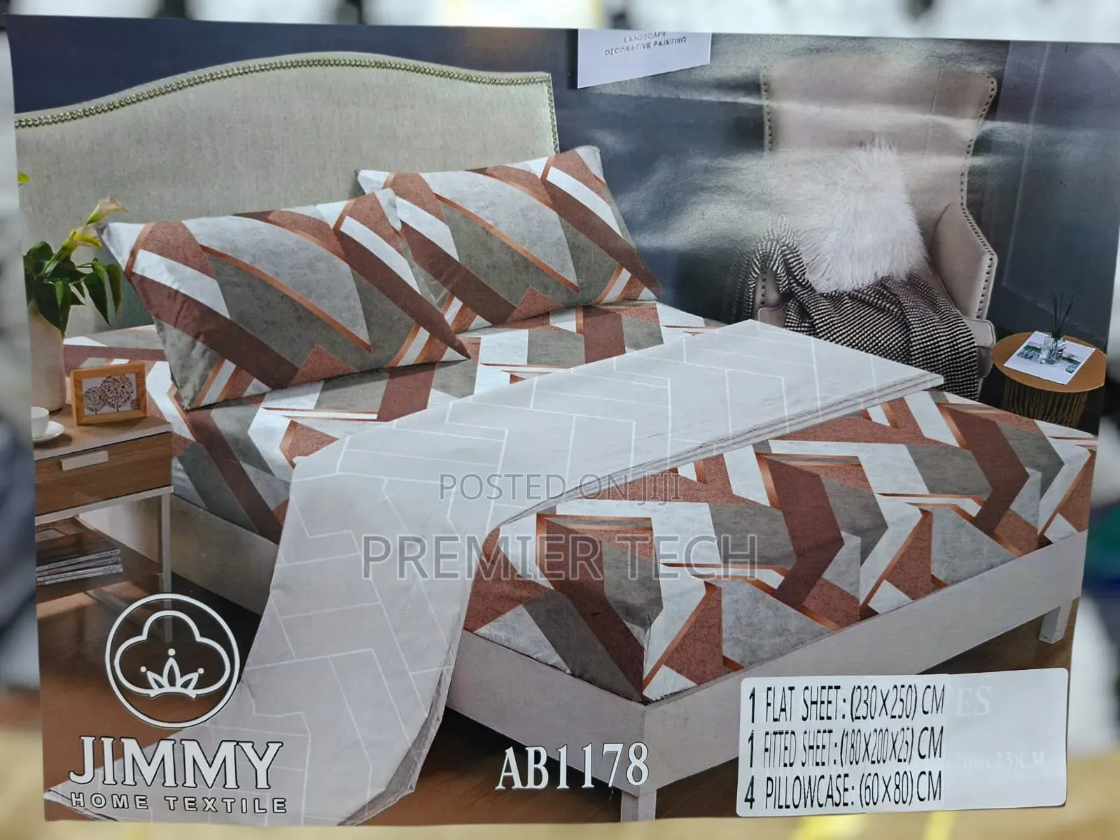Jimmy Duvet Covers ,Set of 6pc, Size 6x6/7