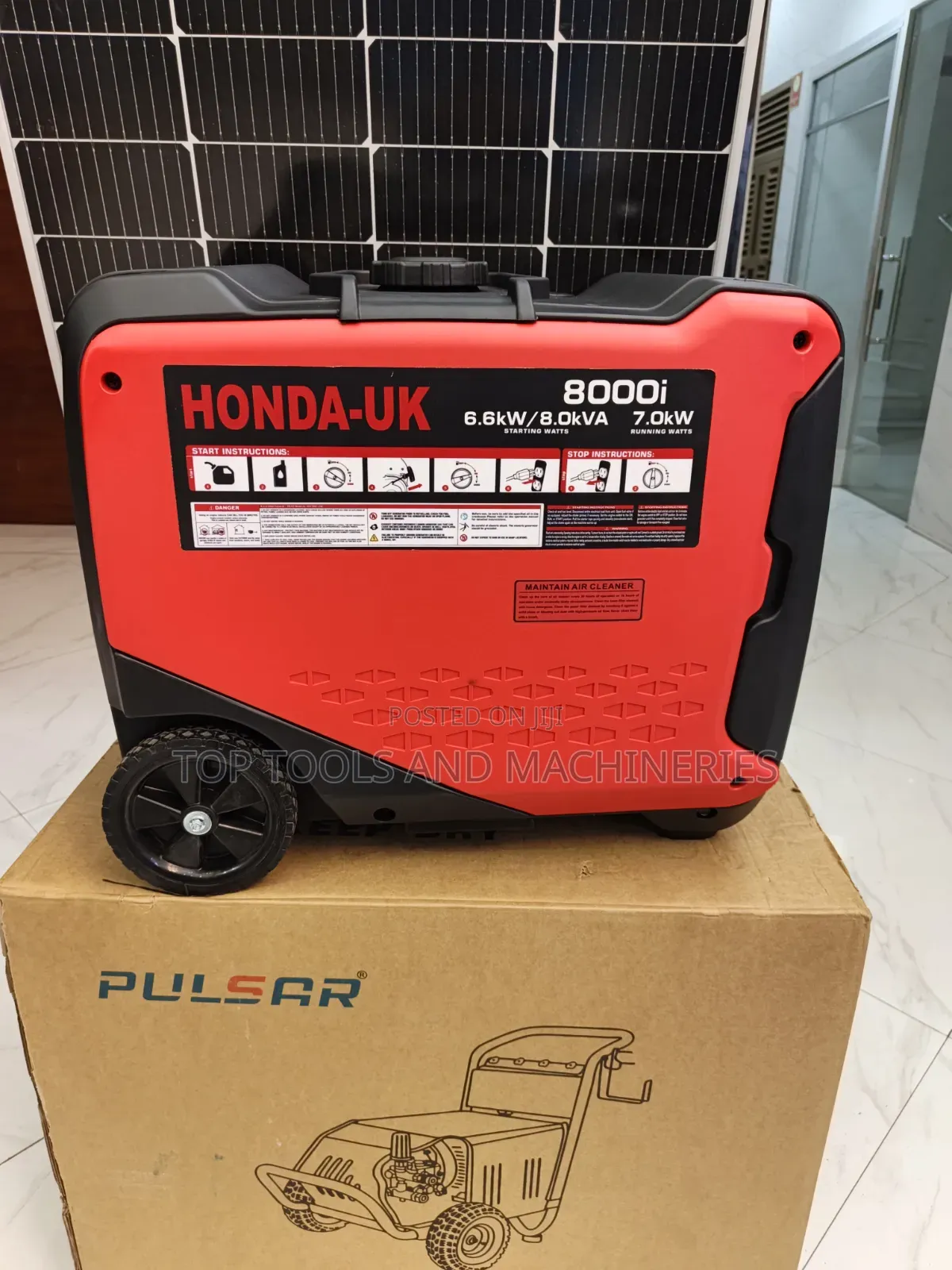 Honda 6.6kw 8kva Super Silent Keystart Portable Petrol Generator
