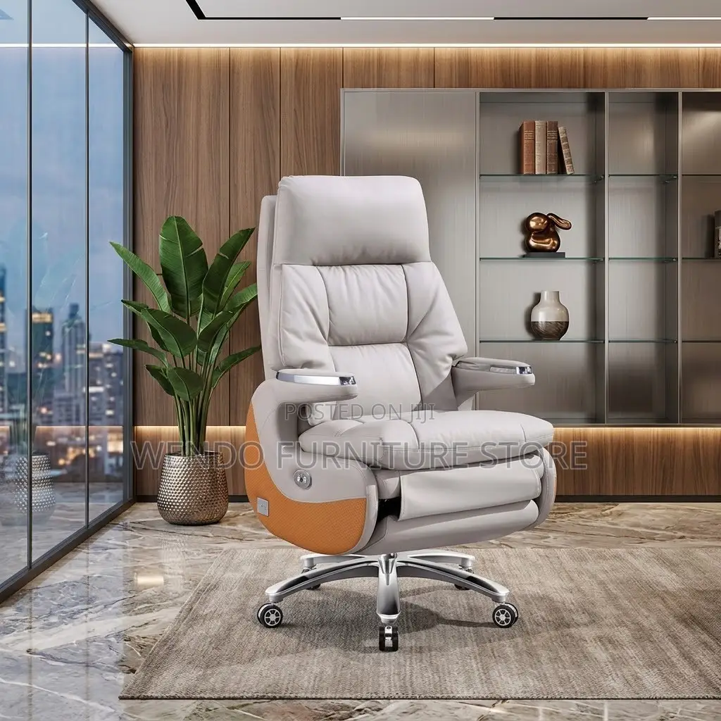 Office Chairs; Executive Heavy Leather Office Chairs