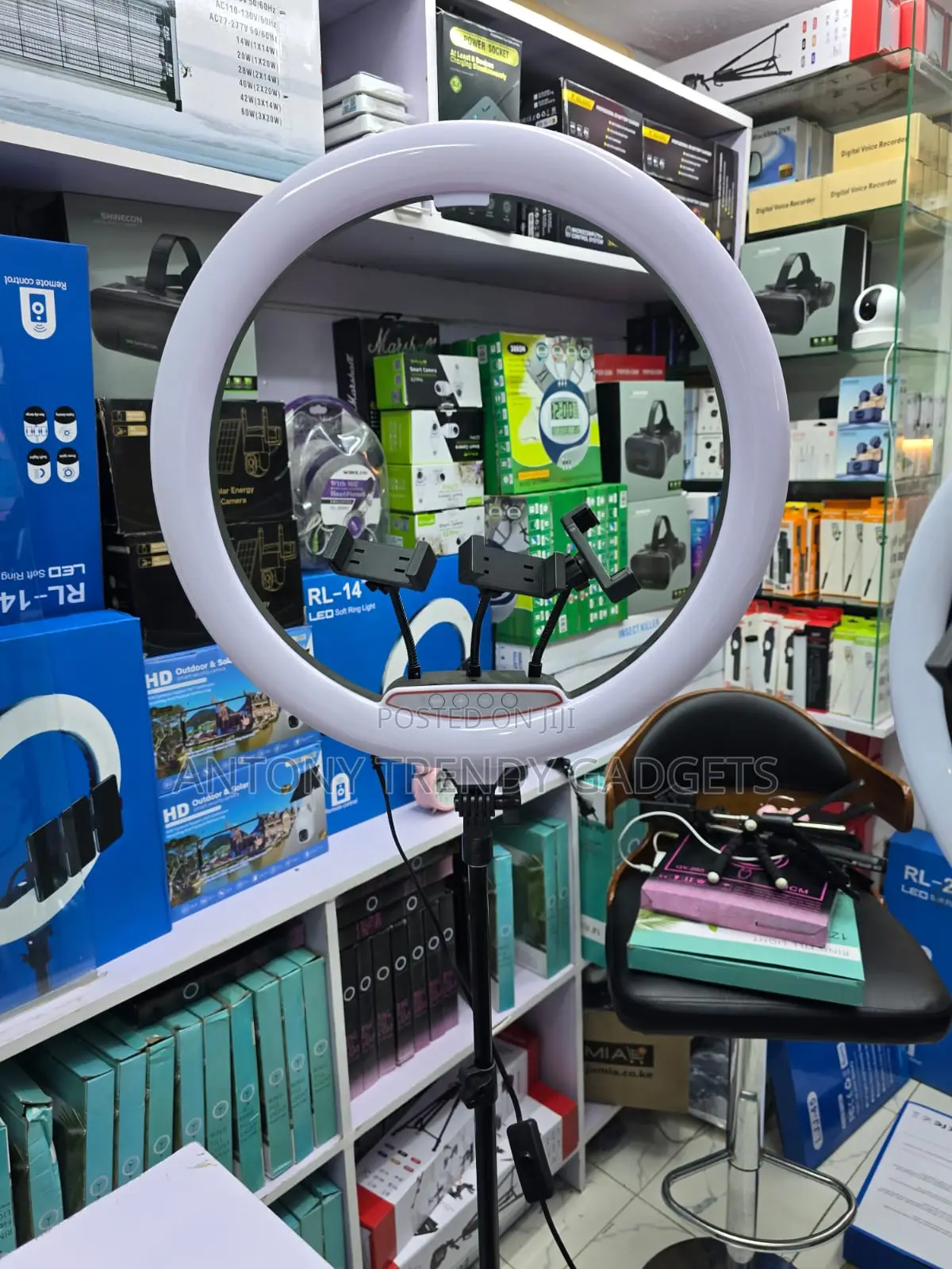 LJJ-45 Professional 18 Inch Ring Light Kit With Tripod Stand