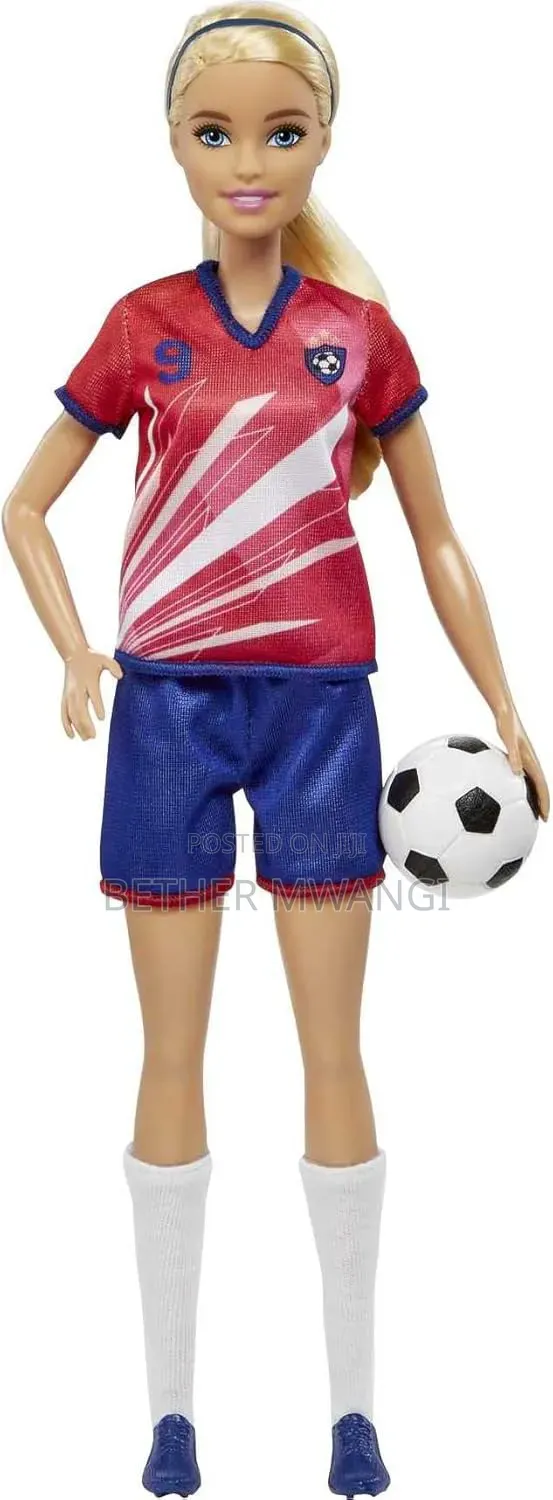 Barbie Careers Fashion Doll, Soccer Player With Blonde Ponytail