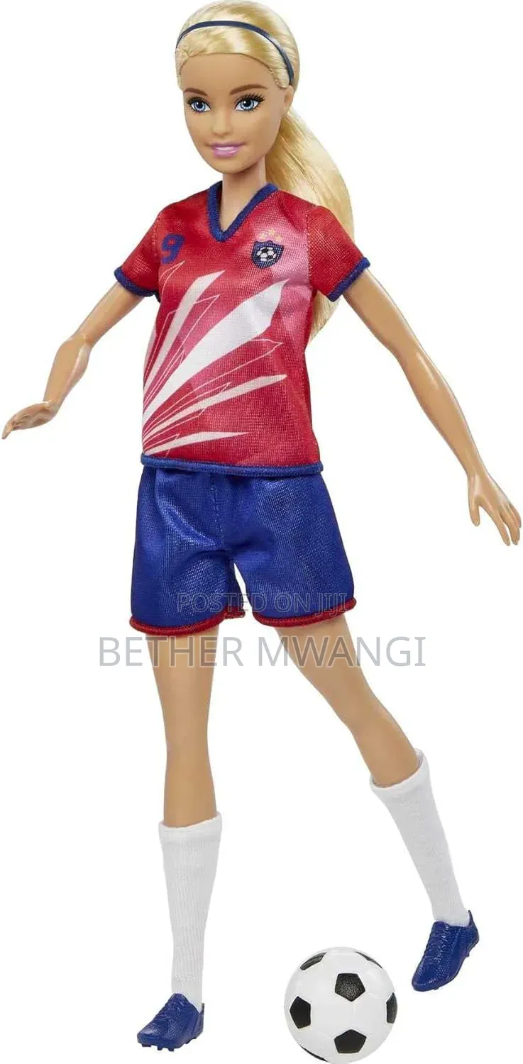 Barbie Careers Fashion Doll, Soccer Player With Blonde Ponytail