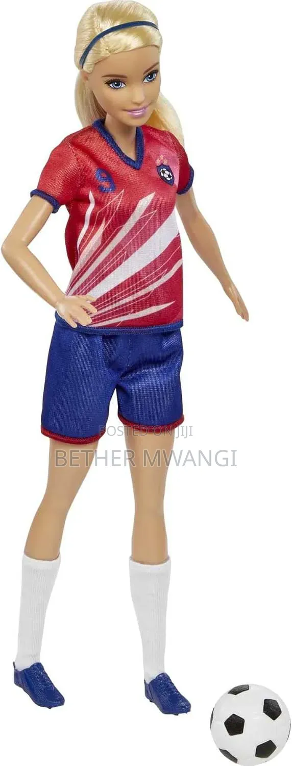 Barbie Careers Fashion Doll, Soccer Player With Blonde Ponytail
