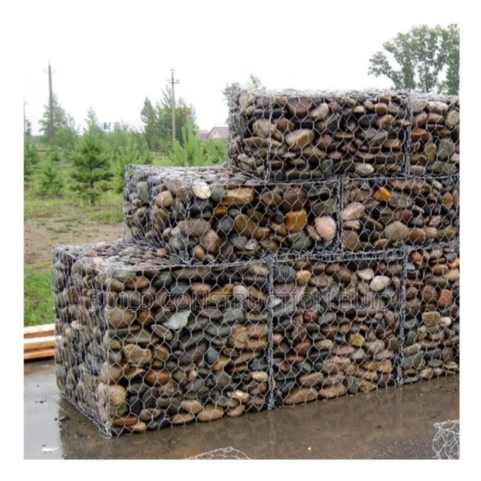 Galvanised Gabion Boxes 2 × 1 × 1 in Kenya