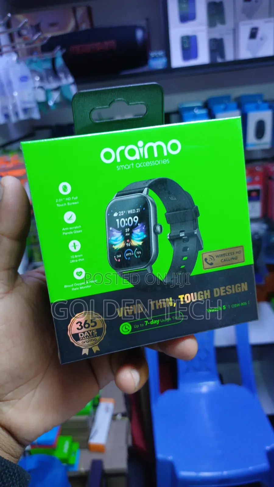 Oraimo Watch 5 Wireless Calling Smart Watch 1atm Waterproof