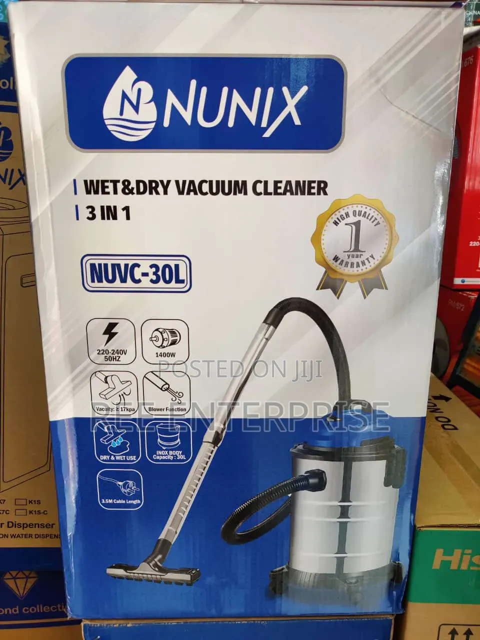 *Nunix Vacuum Cleaner 30 Litres