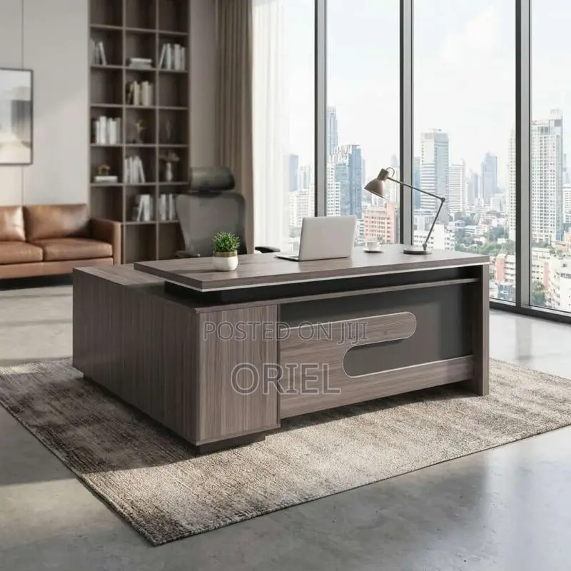 Office Desk : L-Shaped 160cm Executive Office Desk
