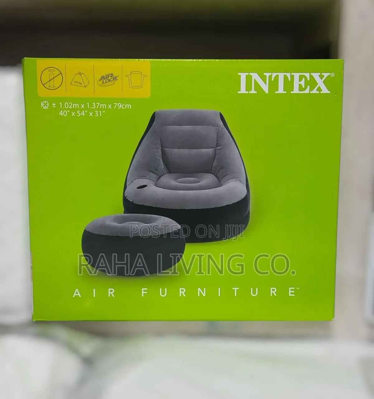 Intex Inflatable Seat Footrest | With Pump | 100kg