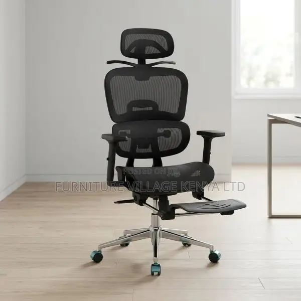 Home Mesh Chair With Footrest.