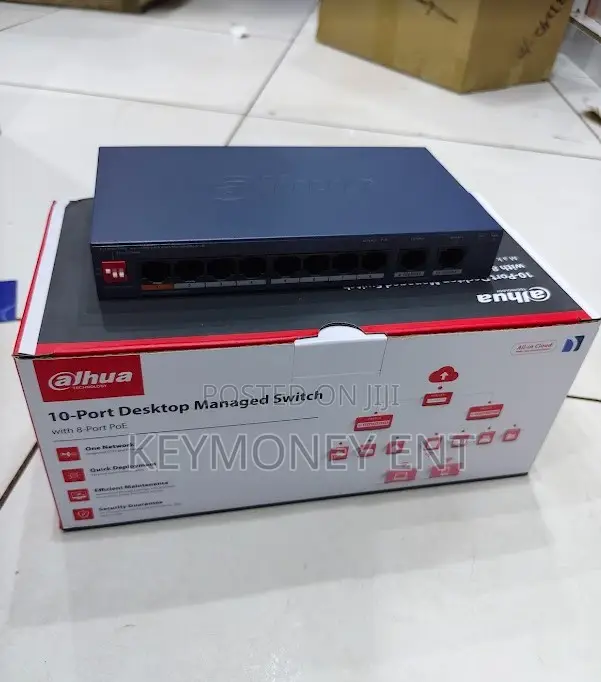 10ports Dahua Managed Switch With 8 Poe Switch Ports