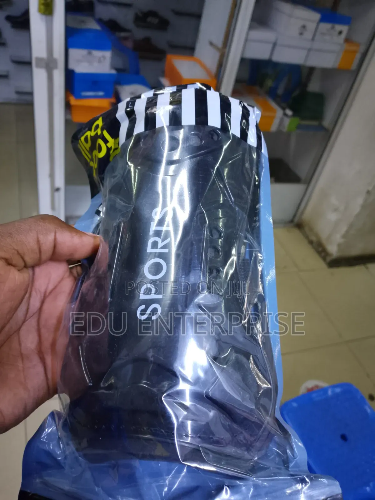 Black Football Shin Guards