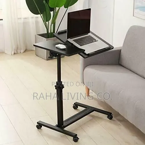 Height Adjustable Laptop Stand Movable Desk | 60x40cm