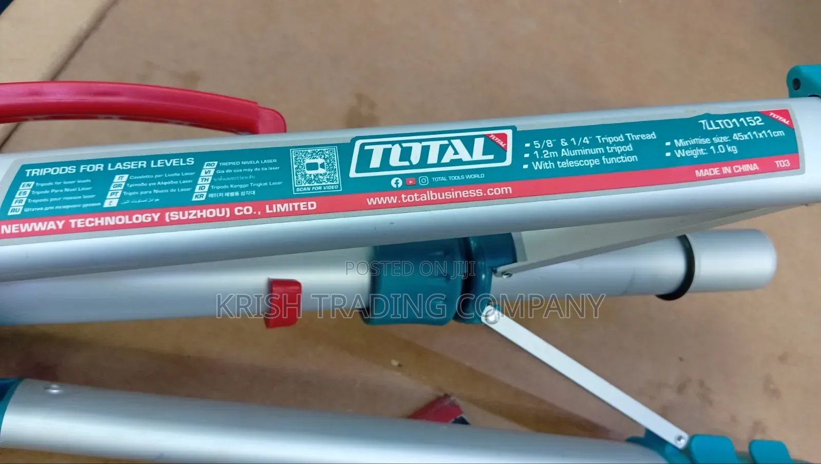 Total Laser Tripod Stand (5/8" 1/4") for Laser Level
