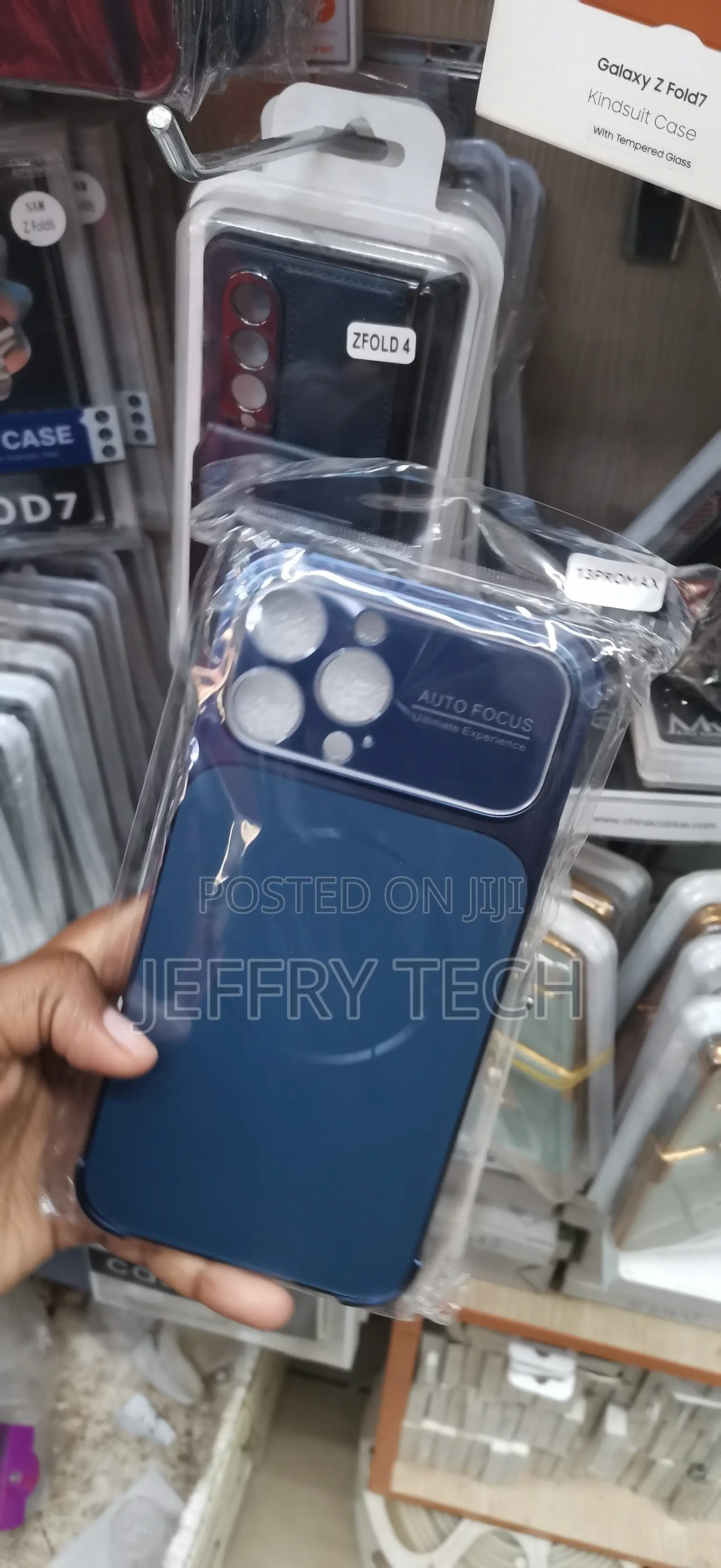 iPhone 13 Pro Max Blue Finish Hard Acrylic Shield Case