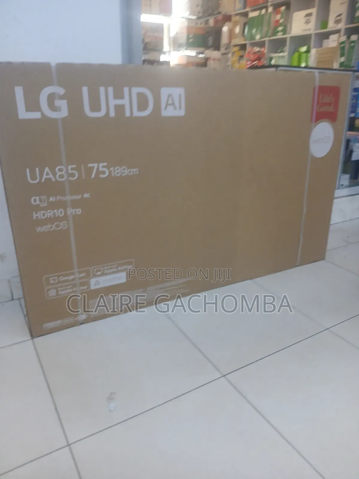 Lg 75” Au85 Uhd Smart Tv – Immersive Home Entertainment