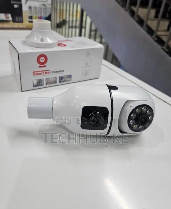 360° Wifi Bulb Camera With Dual Lens Smart Home Security CCTV Camera