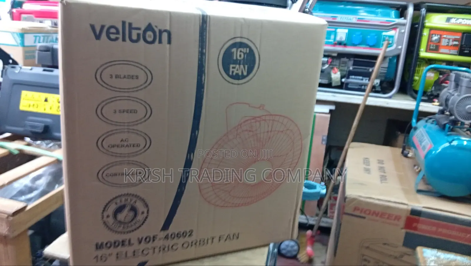 Velton 16" Orbit Fan Powerful Wall-mounted Cooling Fan