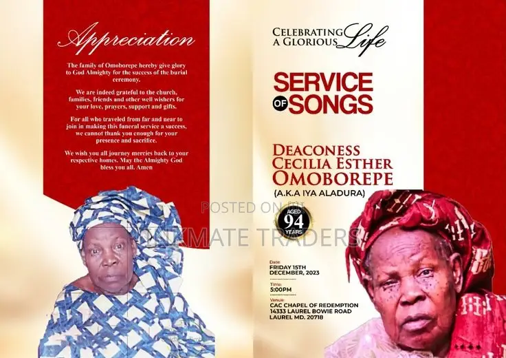 Eulogy in Loving Memory Booklets