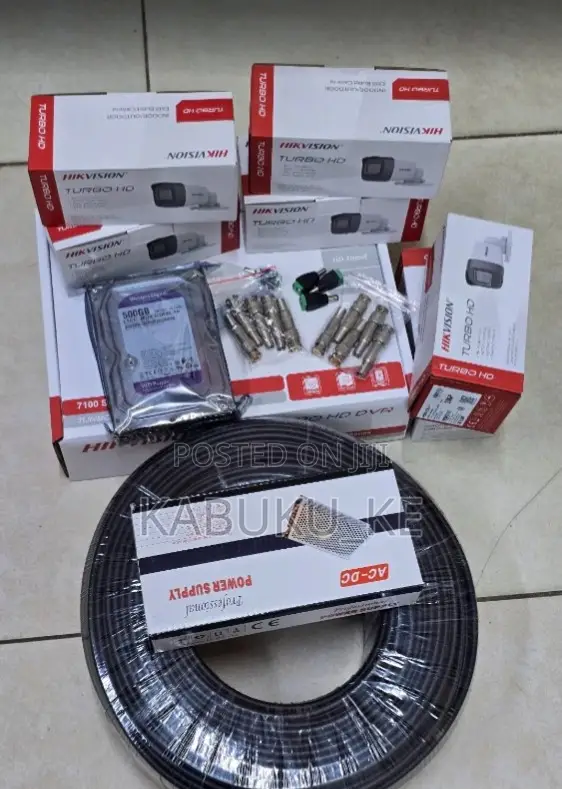 High Definition 4 Hikvision 1080p Full Hd CCTV Cameras Full System Kit