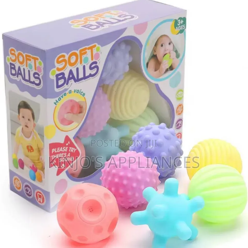 6 Pieces Colourful Soft Balls
Make Sound by Squeezing