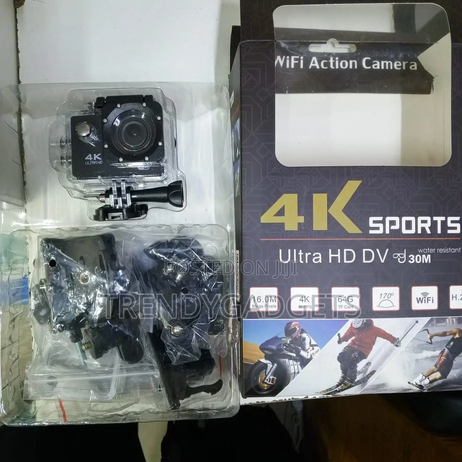Adventure Camera With Wifi Remote App and 16mp Photos