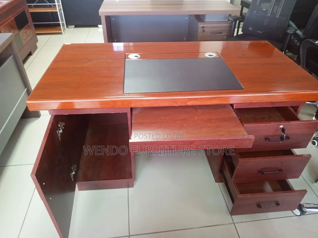 Office Desk; 1200mm Mahogany Executive Desk