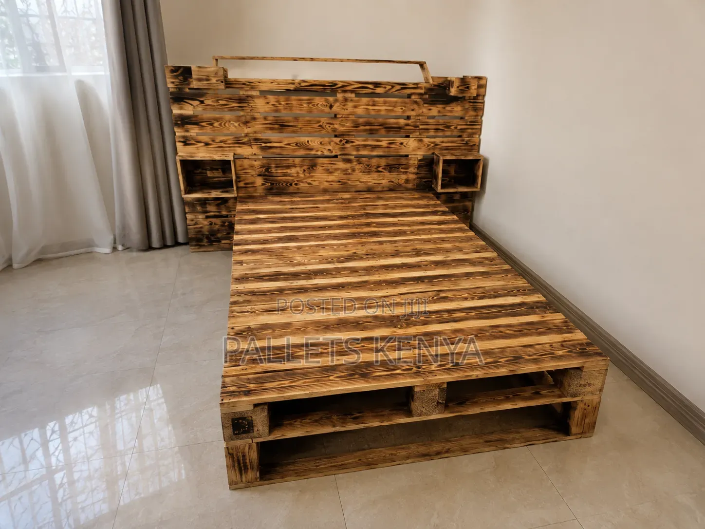 Strong Cozy 5×6 Pallet Bed – Ready to Use Bed Frame