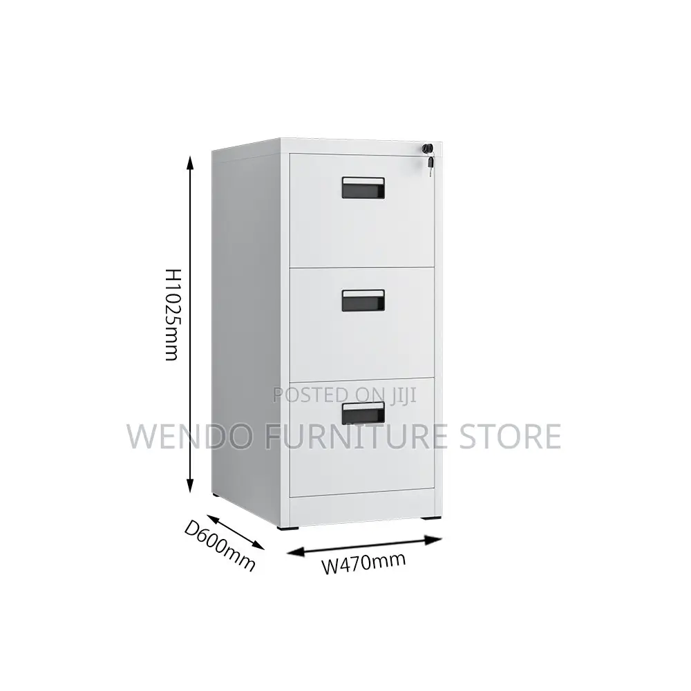 Three Drawers Steel Antiscratch Office Cabinet