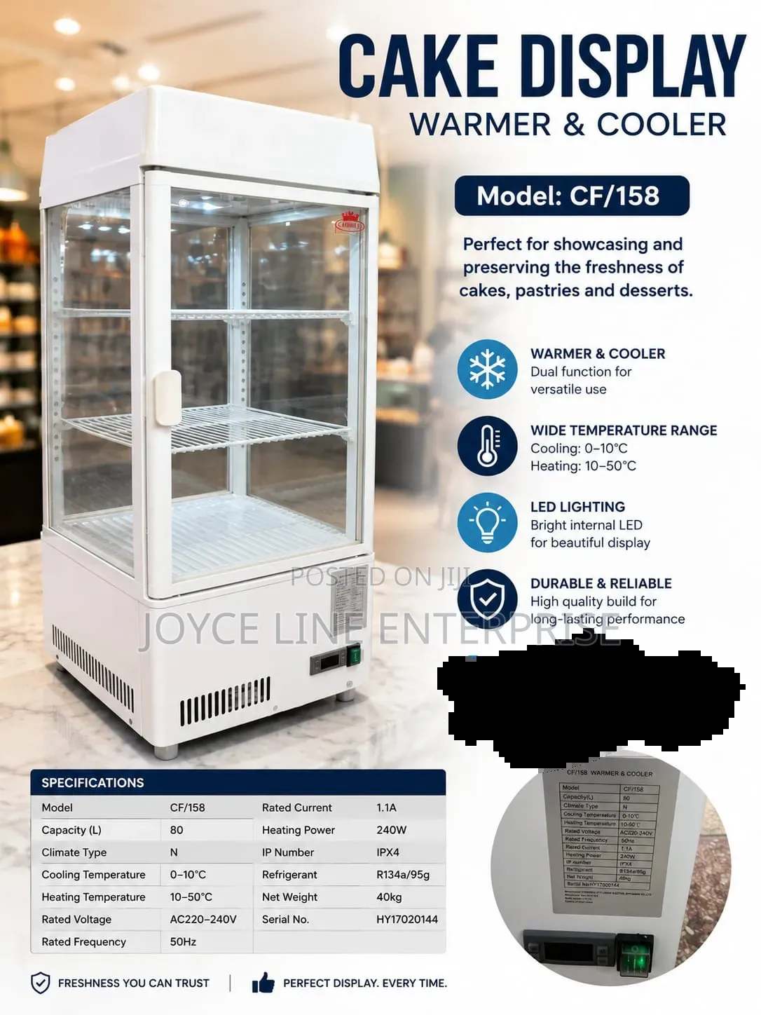 Cake Display Fridge