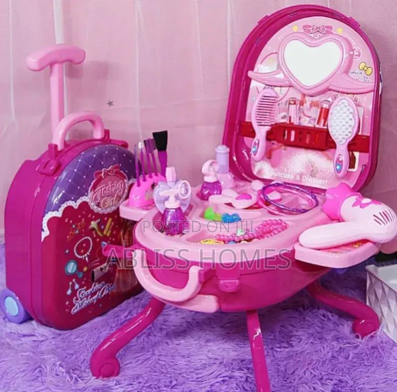 3 In 1 Children Makeup Suitcase Set Playbag