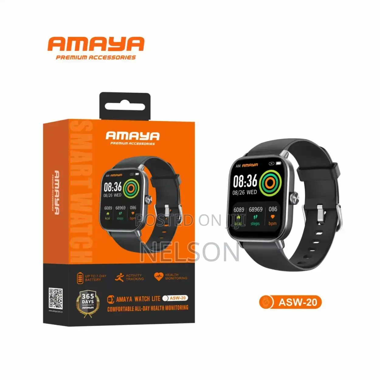 Amaya Watch Health Monitoring