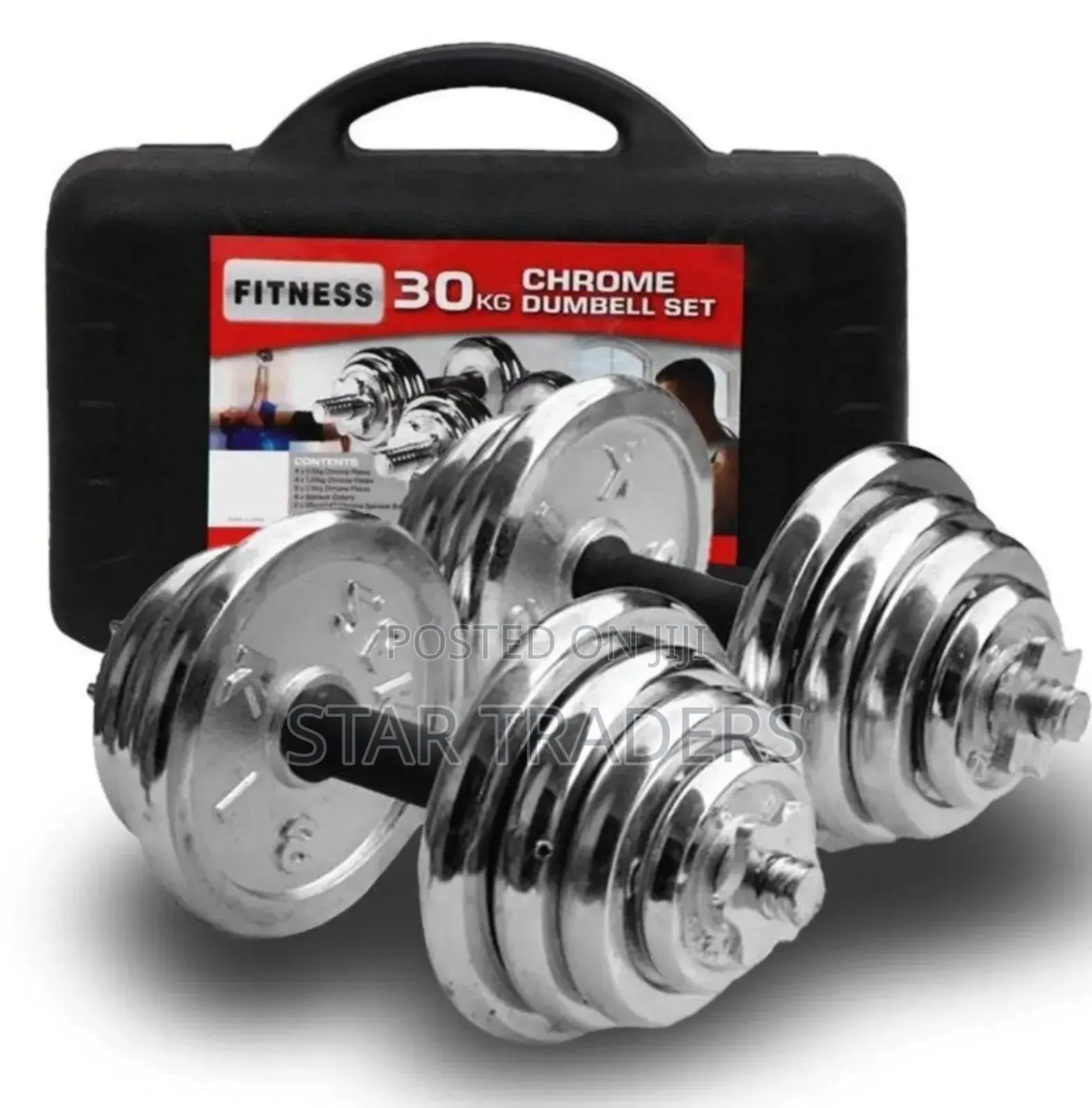 30kg Chrome Dumbbells Without a Case