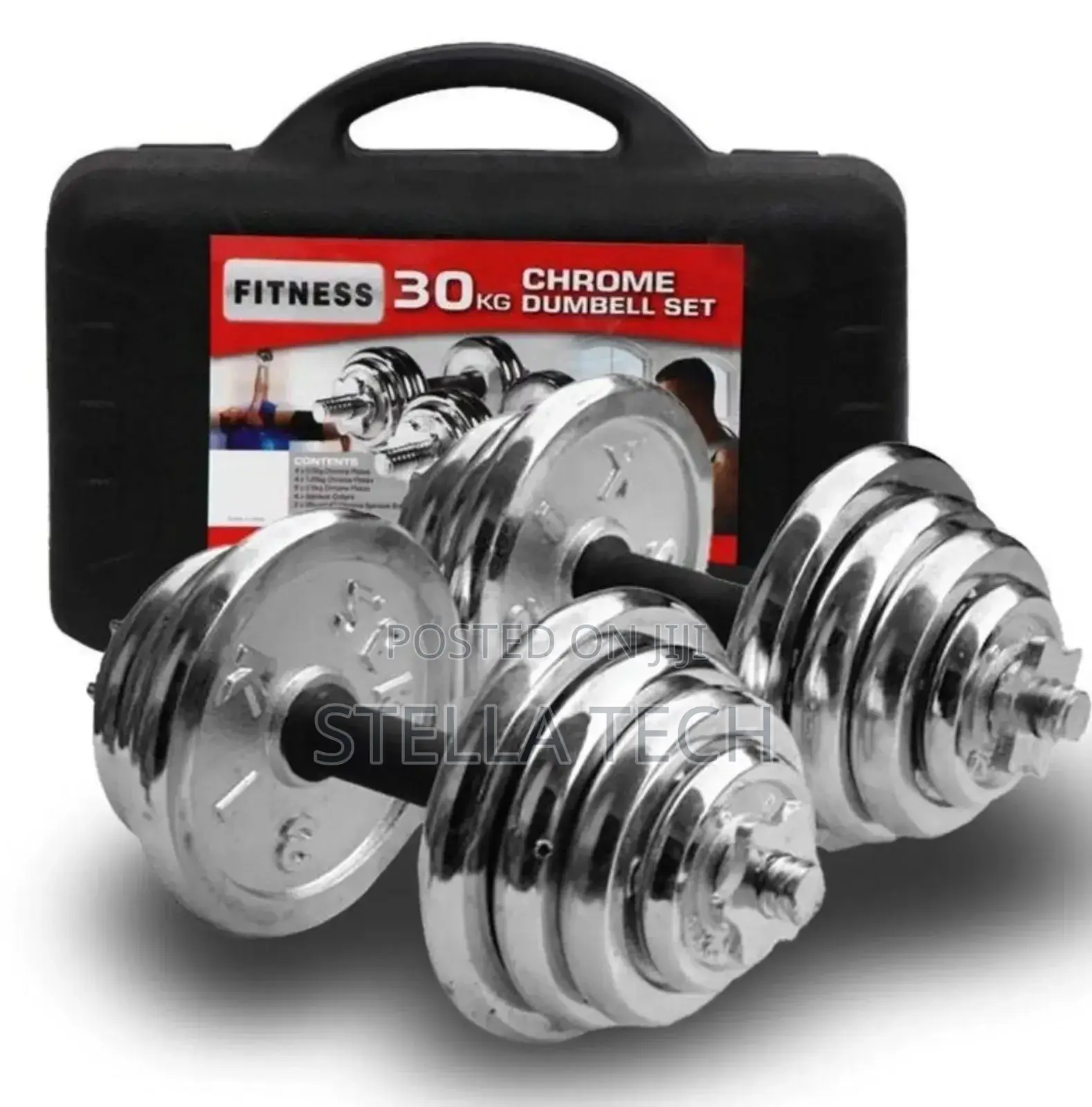 30kg Chrome Dumbbells Without a Case