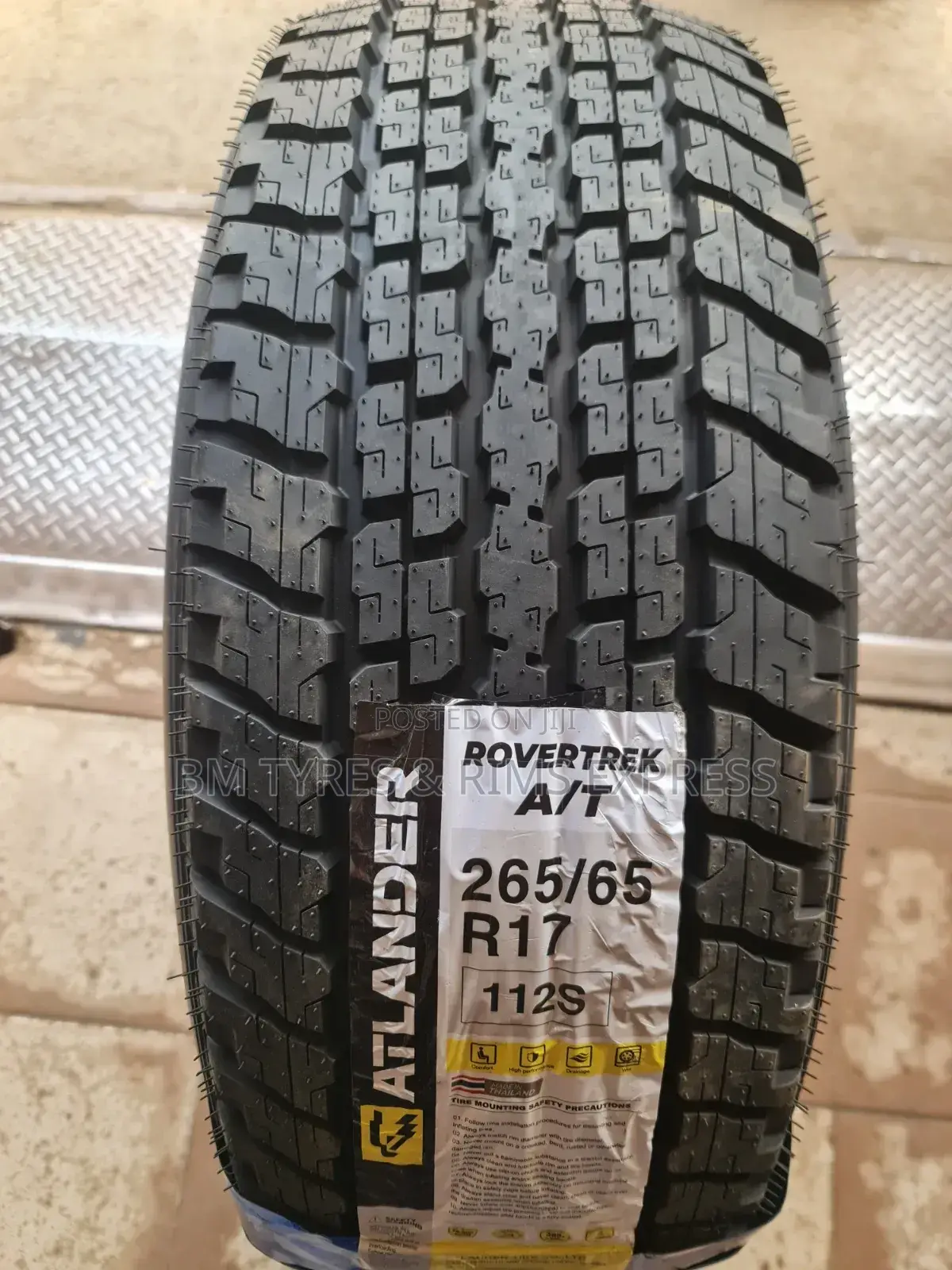 265 /65 R17 Atlander Tires (All Terrein) Rovertrek.